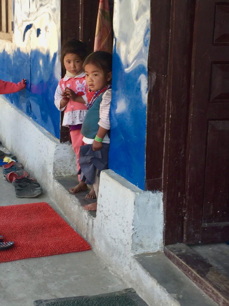 Entrance to new classroom, Guranse Primary School