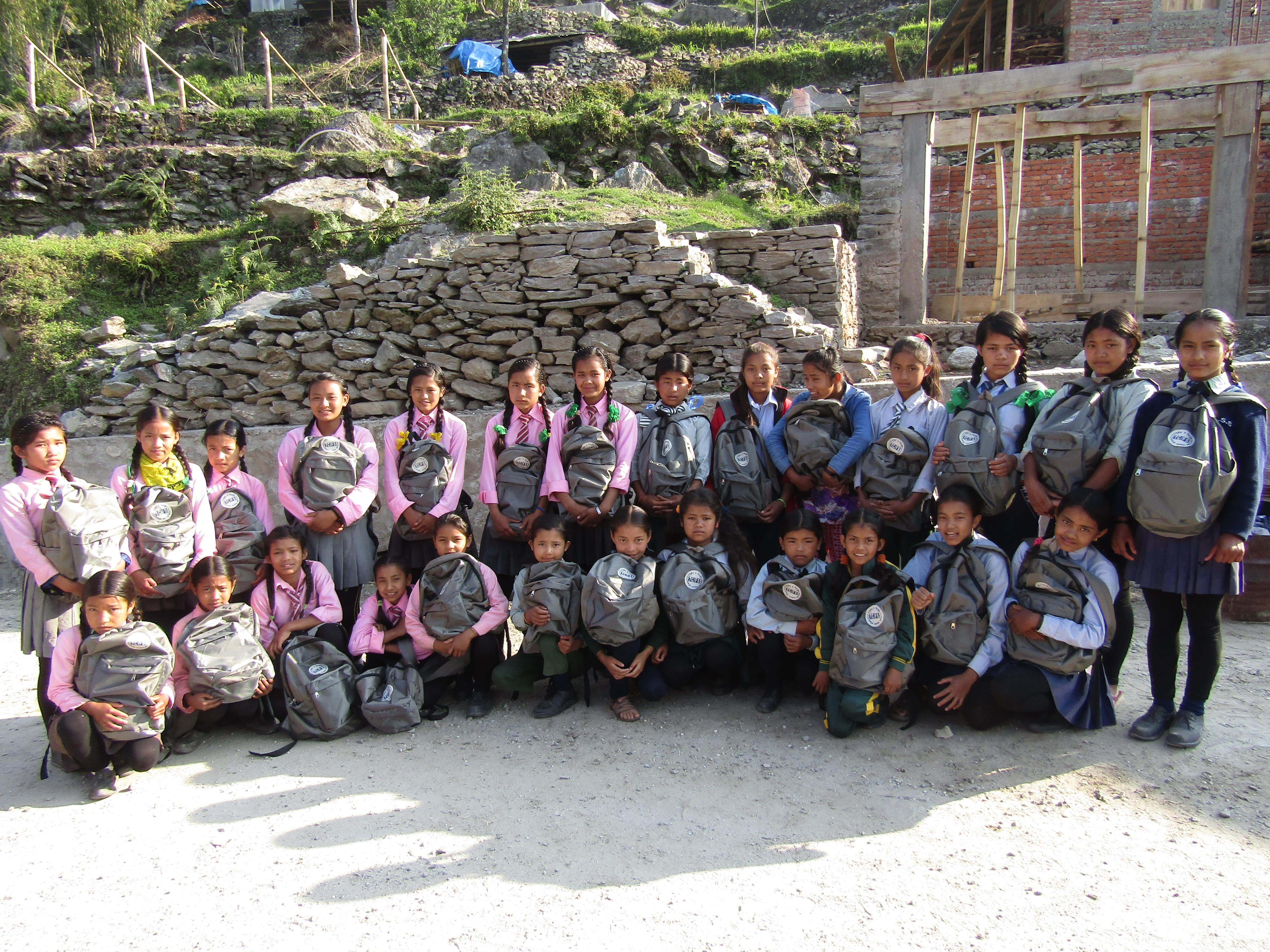 Girls receive school support